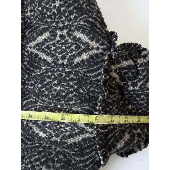 Steve Madden Pea Coat Woman’s Sz M Wool Blend Black/Tan Heavy - Picture 10 of 12